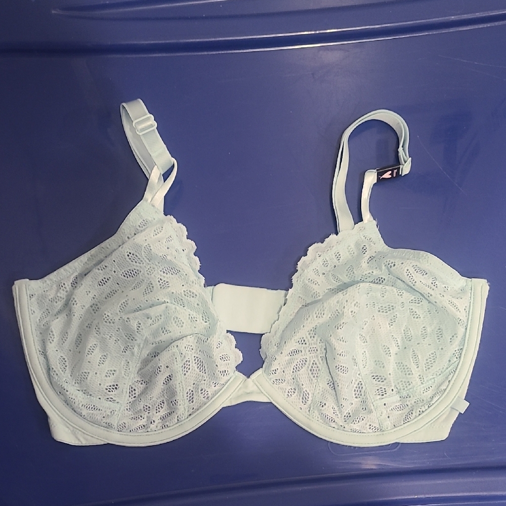 Victoria's Secret Lace Underwire Bra - Soft Blue